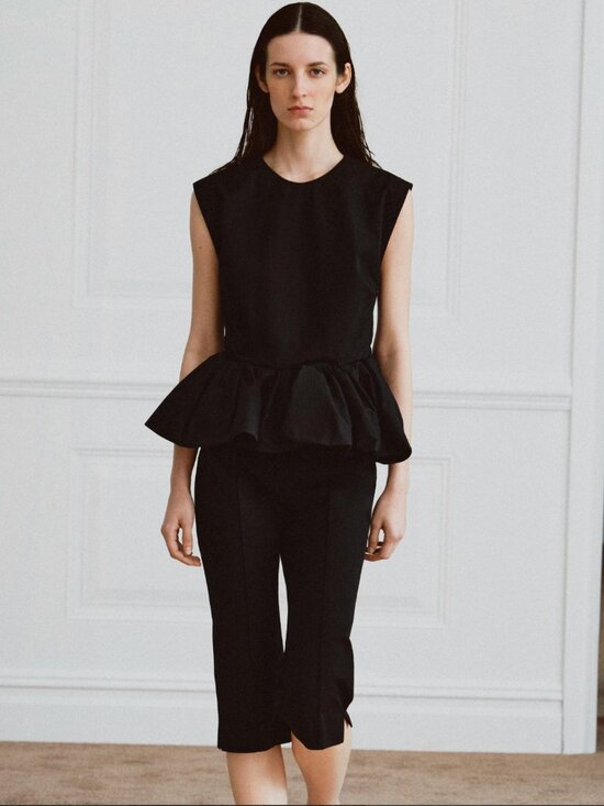 Zara Tops - ZARA Woman Collection Black Sleeveless Peplum Top NWT S